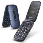 PANASONIC KX-TU550EXC 4G SENIOR PHONE 2,8" CLAMSHELL FOTOCAMERA 1.2MPx 300 ORE STANDBY 4G LTE ITALIA BLU